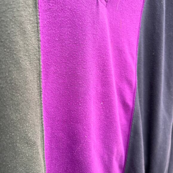 Vintage Knights of the Round Table vertical color block long sleeve polo shirt L - Picture 4 of 4